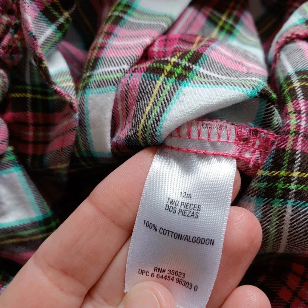 Carter's plaid dress size 12m
